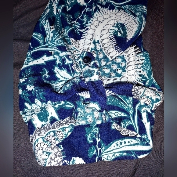 BLUE & Green Paisley Avenue Dress - Picture 4 of 4